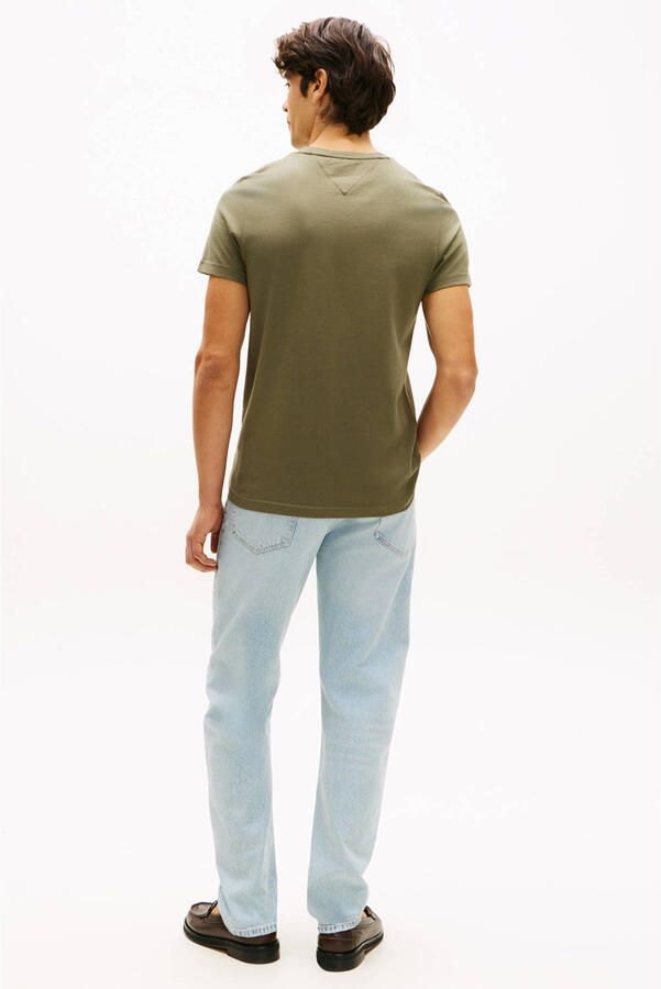 Tommy Hilfiger slim T-shirt donkergroen - Foto 2