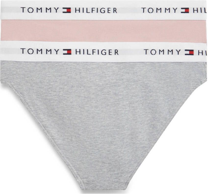 Tommy Hilfiger slip roze grijs melange (set van 2) - Foto 2