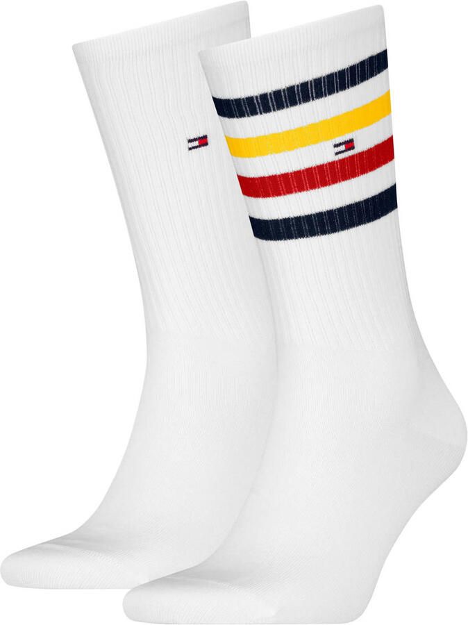 Tommy Hilfiger Sokken TH MEN SPORT SOCK 2P STRIPE met kleurrijke streepdetailleringen (2 paar) - Foto 2
