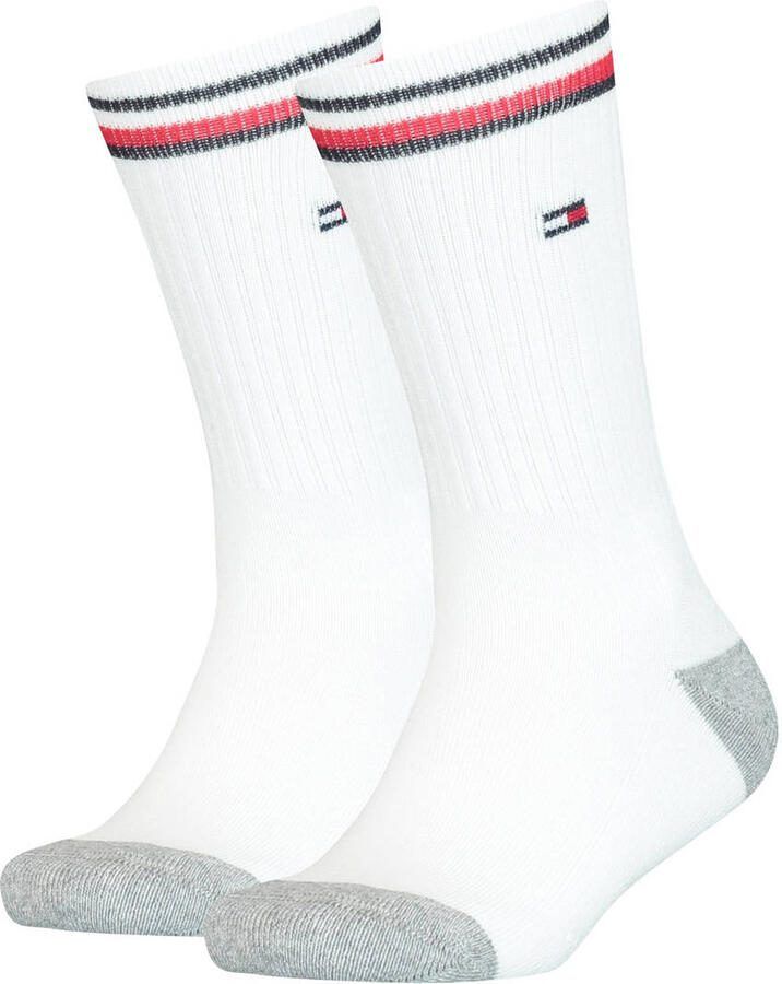 Tommy Hilfiger sokken wit grijs donkerblauw (set van 2)
