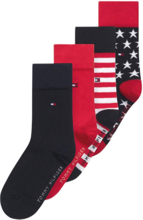 Tommy Hilfiger Sokken TH KIDS SOCK 4P STARS & STRIPES ECOM (4 paar)