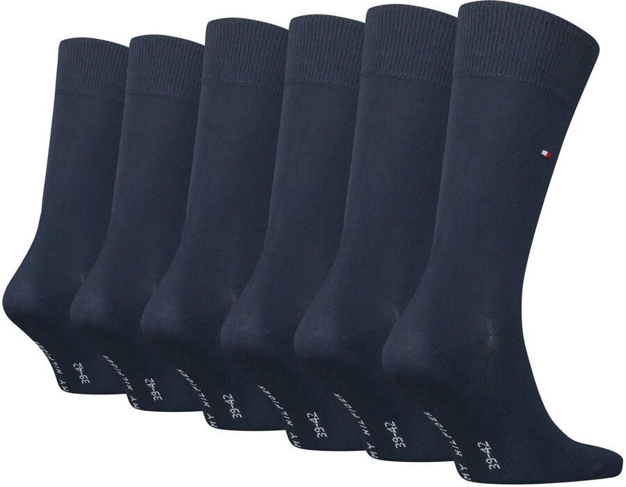 Tommy Hilfiger Sokken TH MEN SOCK 6P ECOM Gekamd katoen ademend drukvrije tailleband (set 6 paar 6 paar)