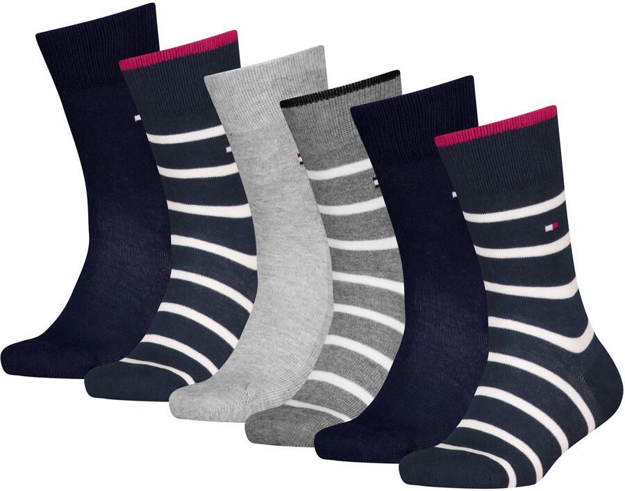Tommy Hilfiger Sokken TH KIDS SOCK 6P BRETON STRIPE ECOM (6 paar)
