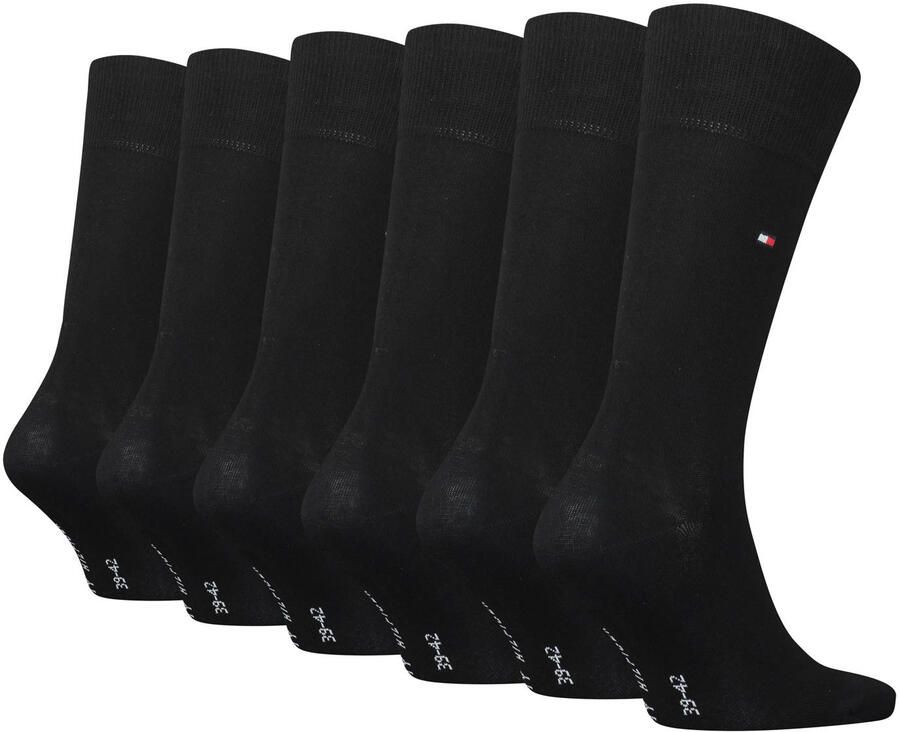 Tommy Hilfiger Sokken TH MEN SOCK 6P ECOM Gekamd katoen ademend drukvrije tailleband (set 6 paar 6 paar)