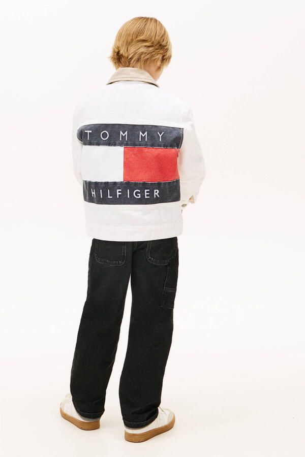 Tommy Hilfiger Teens Oversized jeansjack van puur katoen - Foto 3