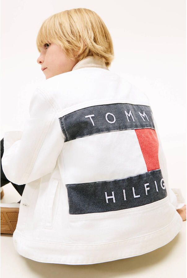 Tommy Hilfiger Teens Oversized jeansjack van puur katoen - Foto 2
