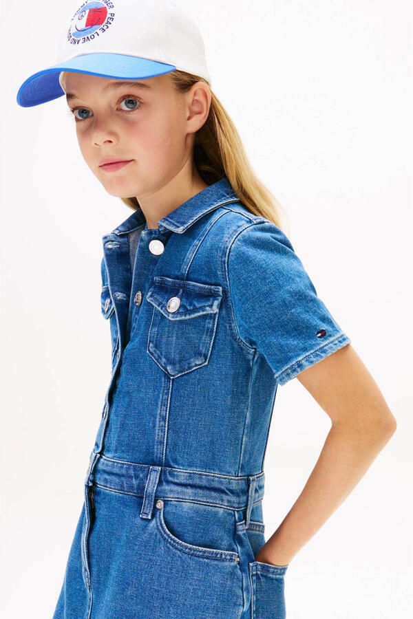 Tommy Hilfiger spijkerjurk medium blue denim - Foto 3