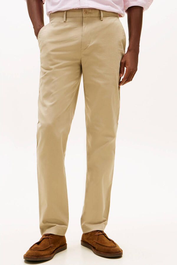Tommy Hilfiger straight fit chino CORE DENTON 1985 met katoen batique khaki - Foto 5