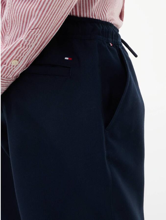 Tommy Hilfiger straight leg chino donkerblauw Broek Jongens Polyester