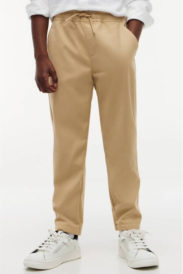 Tommy Hilfiger straight leg chino zand Broek Beige Jongens Polyester - Foto 2