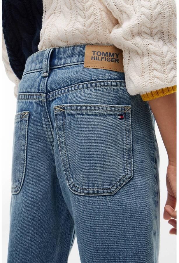 Tommy Hilfiger straight leg jeans medium used Blauw Jongens Katoen Effen - Foto 3