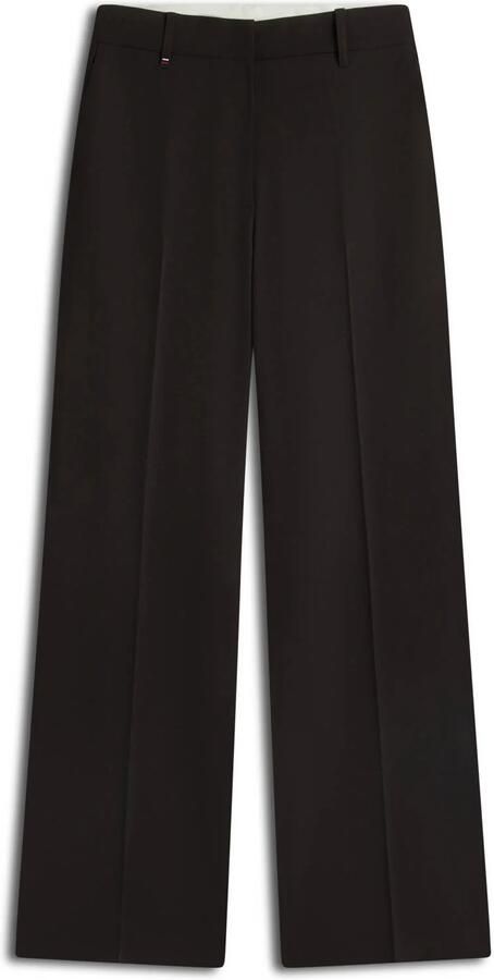 Tommy Hilfiger straight leg pantalon donkerbruin