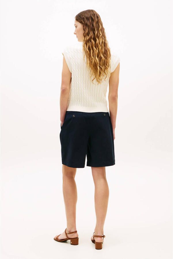 Tommy Hilfiger regular fit korte chino van mix van katoen en lyocell - Foto 2