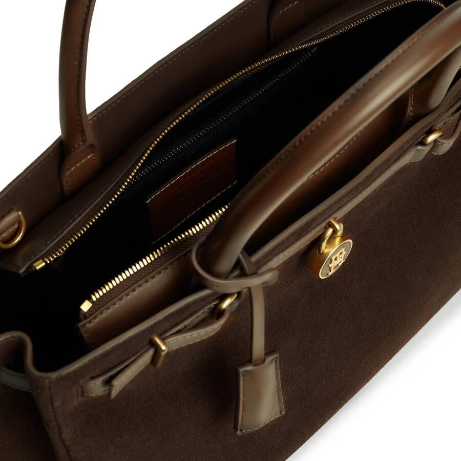 Tommy Hilfiger Handtas met handvat van echt suède met logodetail - Foto 2