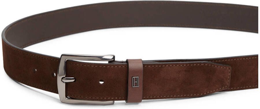 Tommy Hilfiger suède riem Denton Elevated bruin - Foto 3