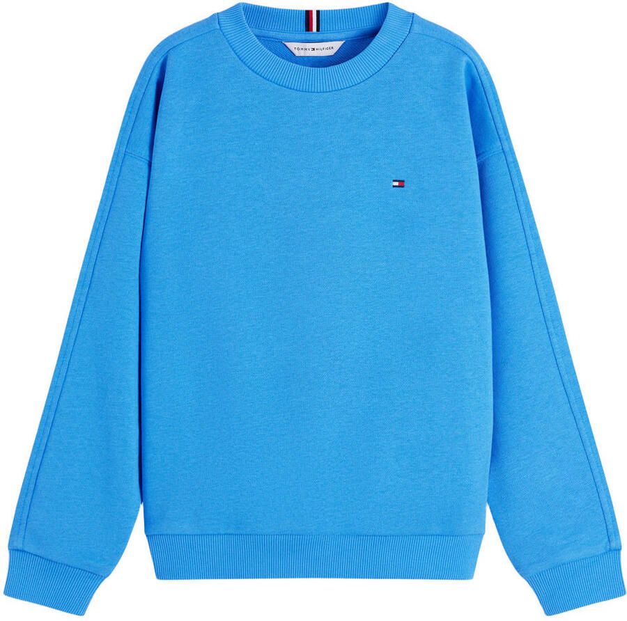 Tommy Hilfiger sweat sweater met logo blauw
