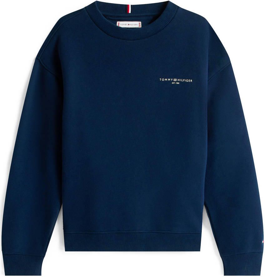 Tommy Hilfiger Sweatshirt MINI CORP C-NECK SWEATSHIRT voor kinderen tot 16 jaar met logostiksel - Foto 3