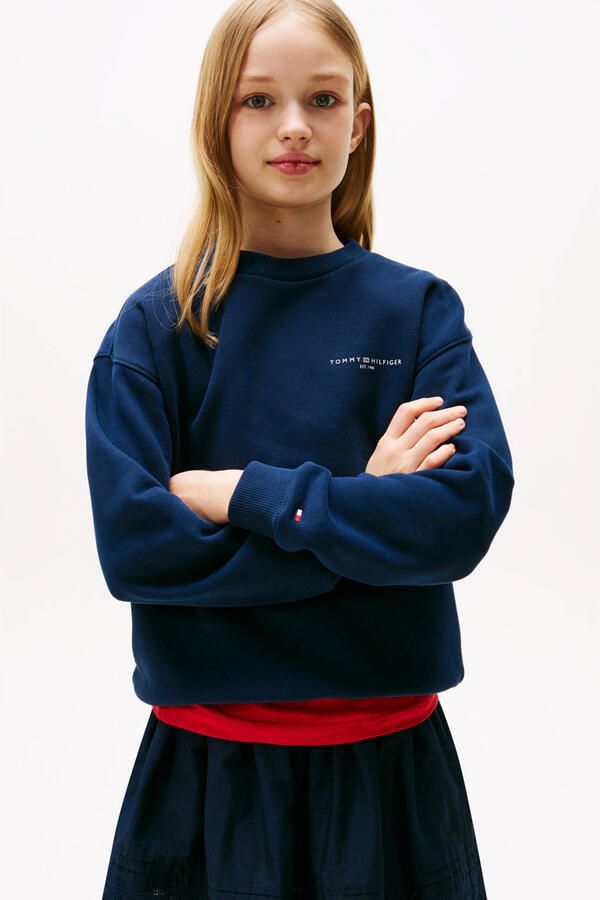 Tommy Hilfiger Sweatshirt MINI CORP C-NECK SWEATSHIRT voor kinderen tot 16 jaar met logostiksel - Foto 2
