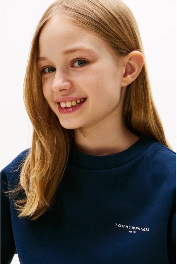 Tommy Hilfiger Sweatshirt MINI CORP C-NECK SWEATSHIRT voor kinderen tot 16 jaar met logostiksel