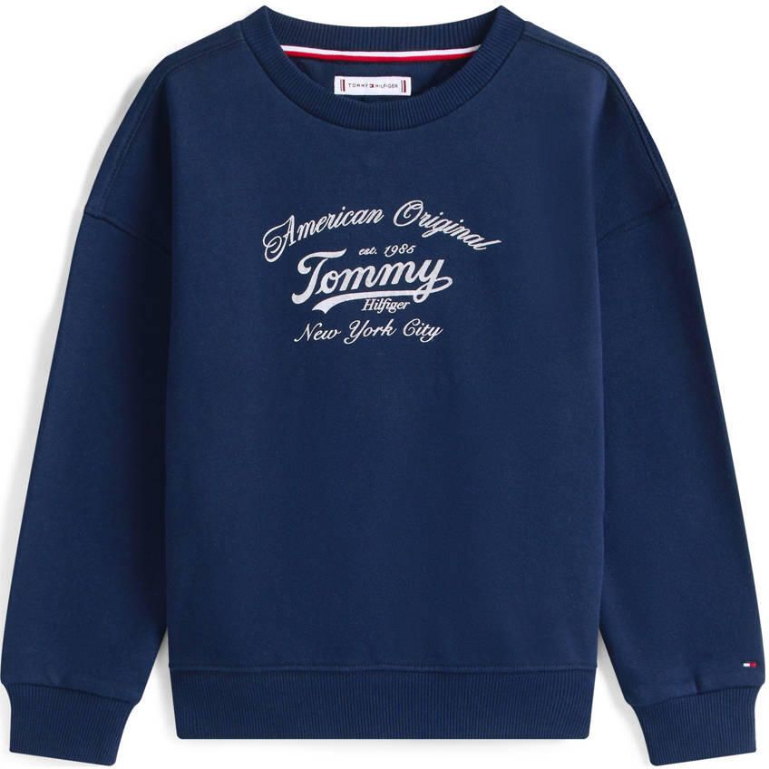Tommy Hilfiger Sweatshirt TOMMY SCRIPT SWEATSHIRT voor kinderen tot 16 jaar met glanzende print - Foto 2