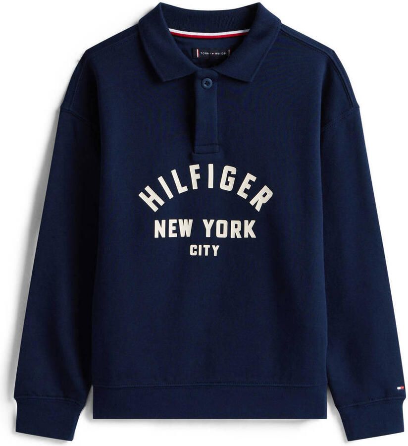 Tommy Hilfiger Sweatshirt HILFIGER GRAPHIC SWEATSHIRT voor kinderen tot 16 jaar met polokraag - Foto 2