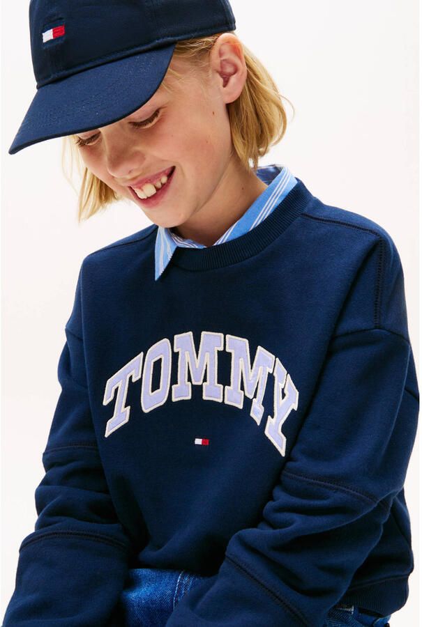 Tommy Hilfiger Teens Regular fit sweatshirt van katoenmix