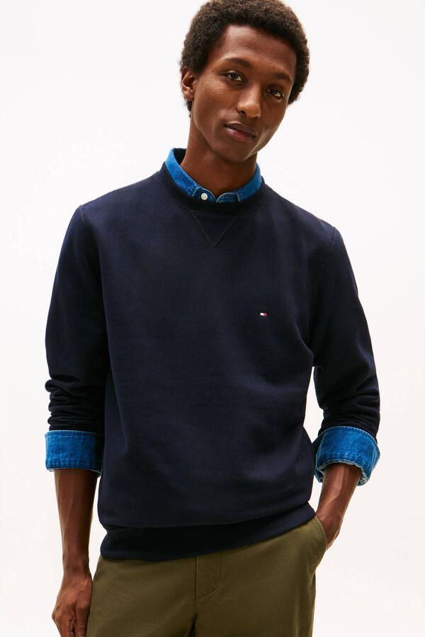 Tommy Hilfiger Sweatshirt ESSENTIAL FLEECE CREWNECK met logoborduursel - Foto 2