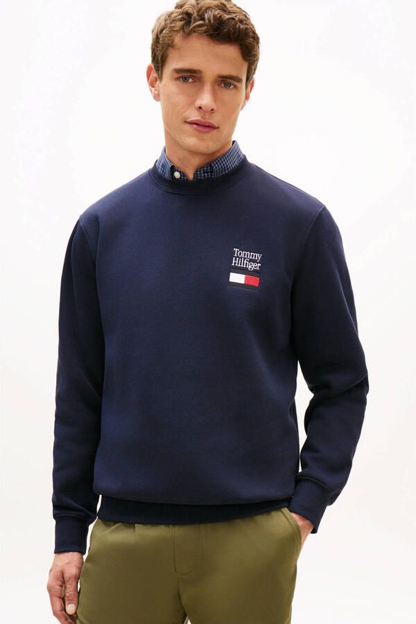 Tommy Hilfiger sweater donkerblauw - Foto 2