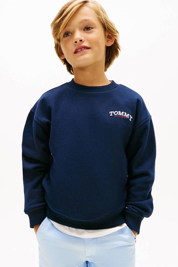 Tommy Hilfiger Teens regular fit sweatjack van katoenmix - Foto 2