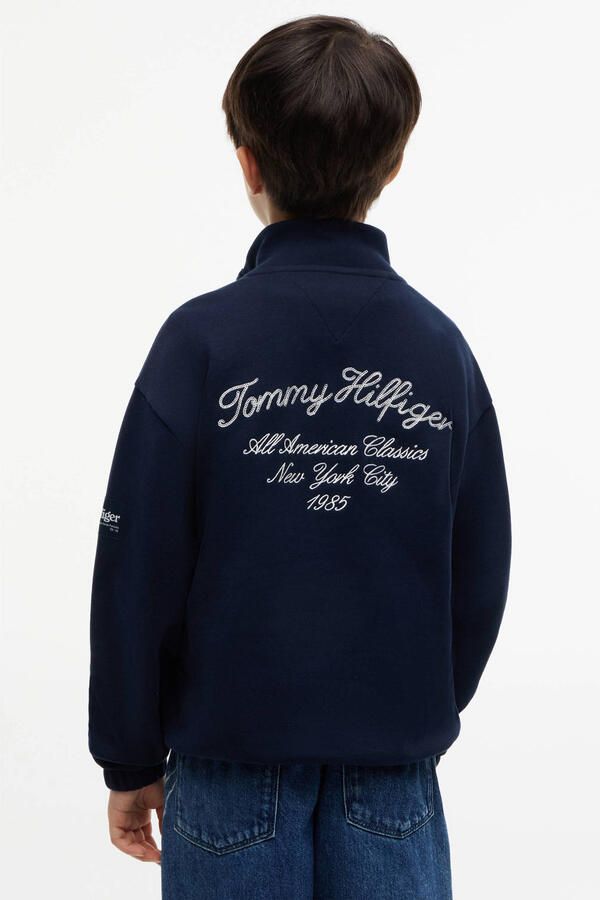Tommy Hilfiger sweater donkerblauw - Foto 2