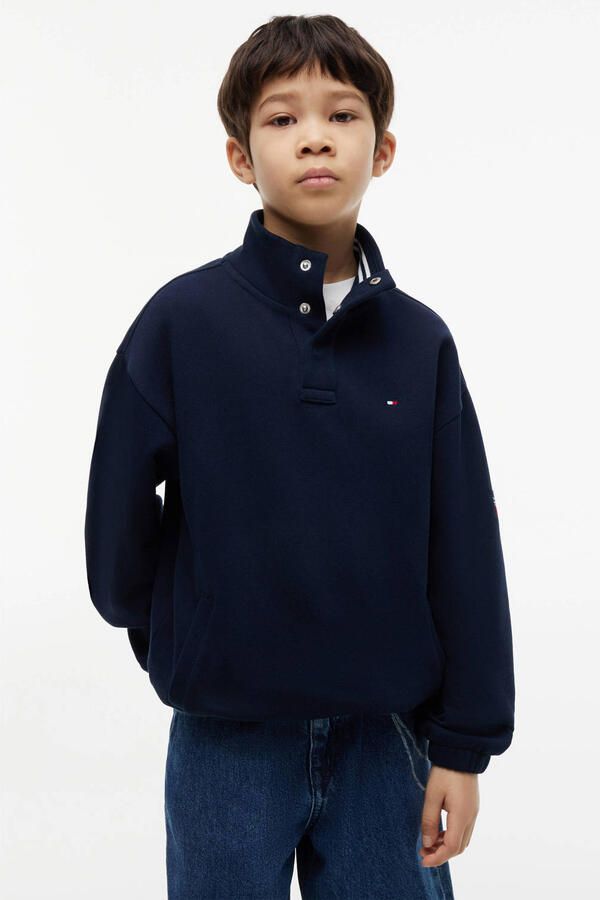 Tommy Hilfiger sweater donkerblauw - Foto 3