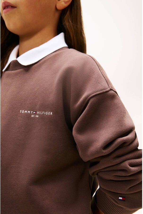 Tommy Hilfiger sweater donkerbruin - Foto 2