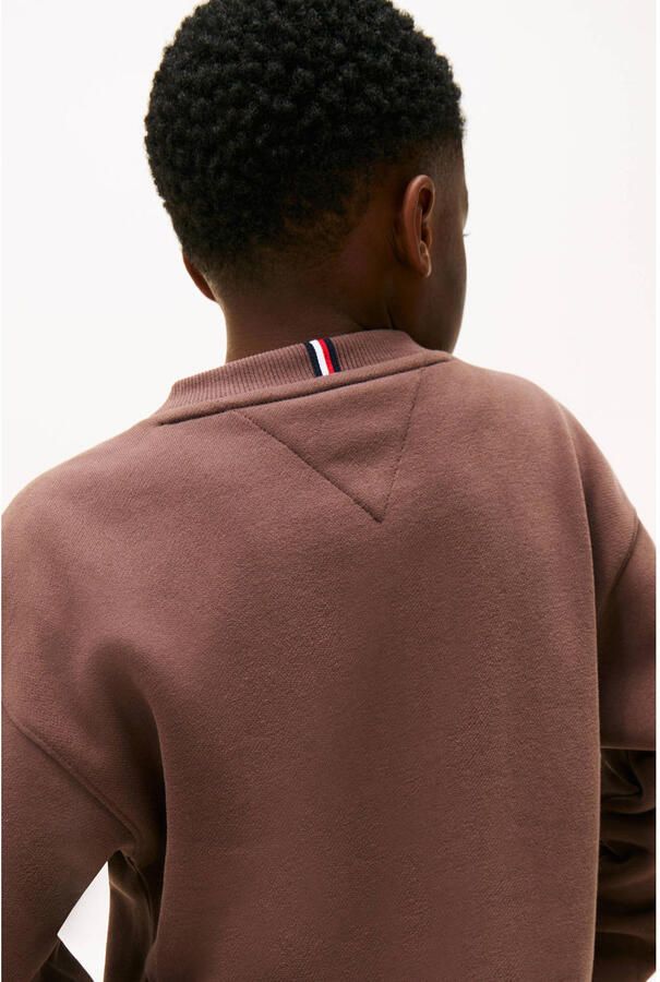 Tommy Hilfiger sweater donkerbruin - Foto 3
