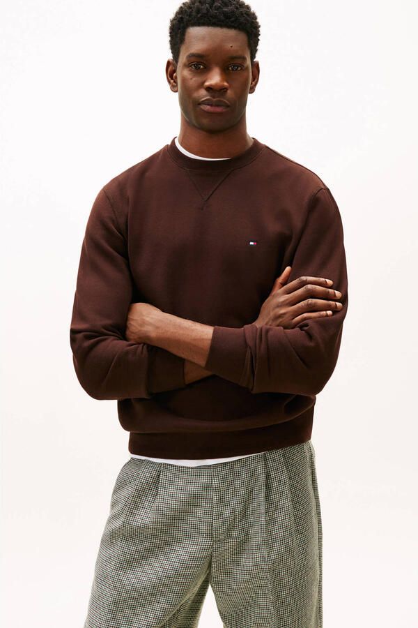 Tommy Hilfiger sweater donkerbruin - Foto 3
