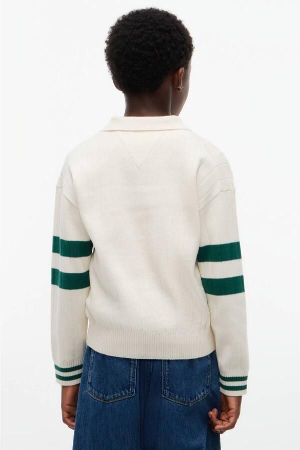 TOMMY HILFIGER Jongens Truien & Vesten Knitted Polo Sweater Ls Creme - Foto 5