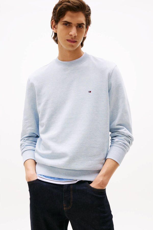 Tommy Hilfiger sweater ESSENTIAL TERRY lichtblauw - Foto 2
