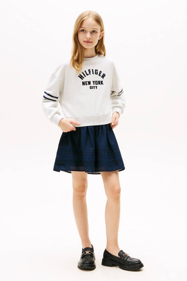 Tommy Hilfiger Teens Relaxed fit sweatshirt van katoenmix