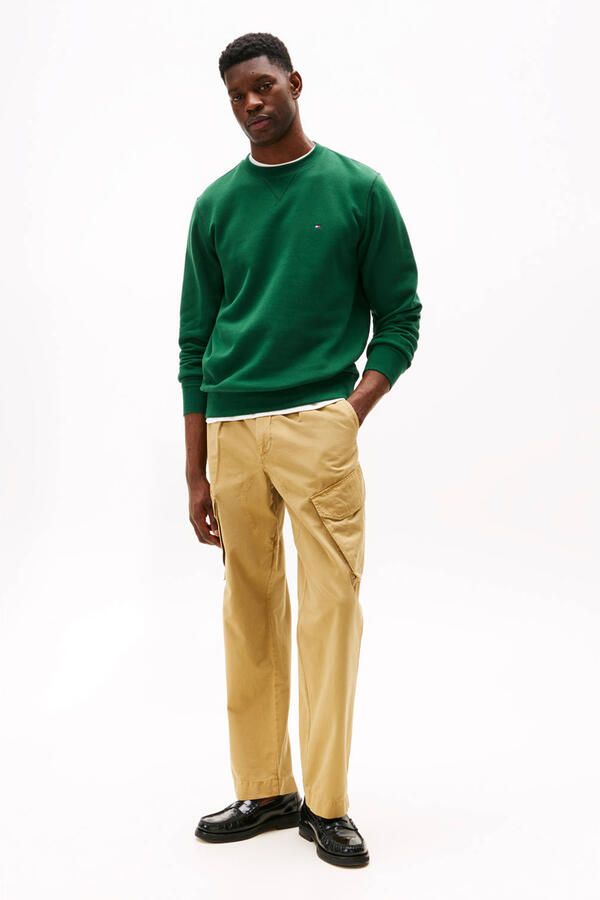 Tommy Hilfiger Sweatshirt ESS SEASONAL FLEECE CREWNECK met ronde hals en borduursel - Foto 2