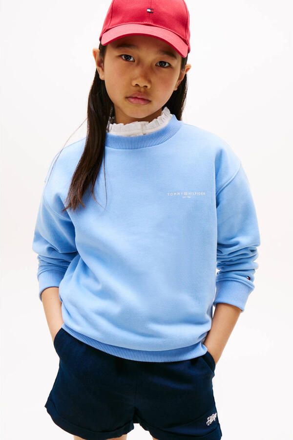 Tommy Hilfiger Sweatshirt MINI CORP C-NECK SWEATSHIRT voor kinderen tot 16 jaar met logostiksel