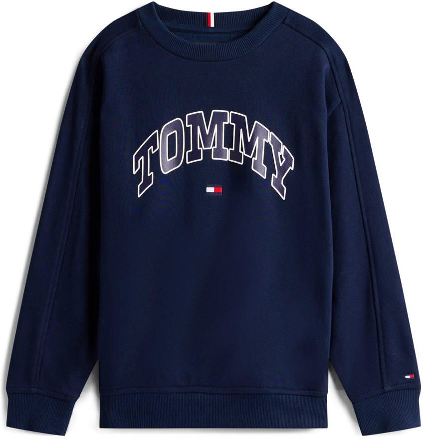Tommy Hilfiger Varsity Print Crew Sweatshirt Junior Blauw Kind Blauw - Foto 3