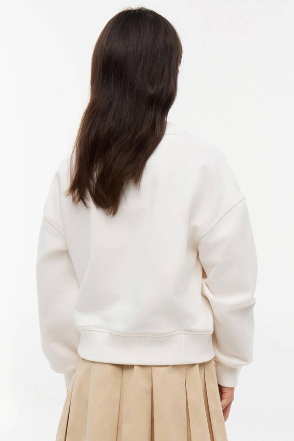 Tommy Hilfiger sweater met borduursels en tekst wit - Foto 3