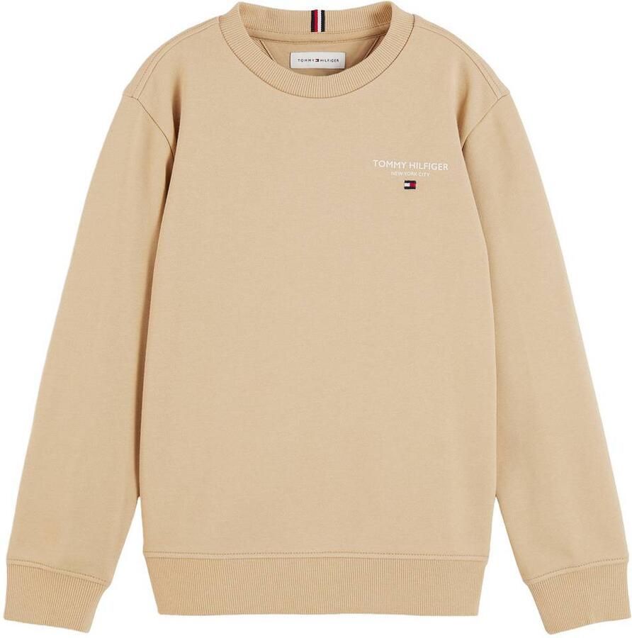 Tommy Hilfiger sweater met logo beige