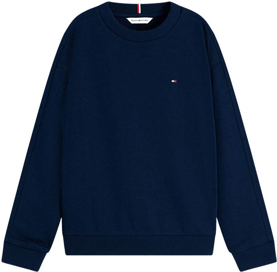 Tommy Hilfiger sweater met logo donkerblauw
