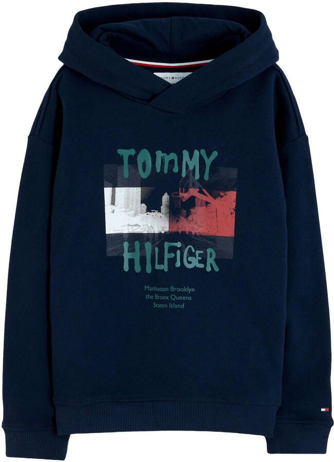 TOMMY HILFIGER Jongens Truien & Vesten Flag Grafitti Hoodie Donkerblauw - Foto 3
