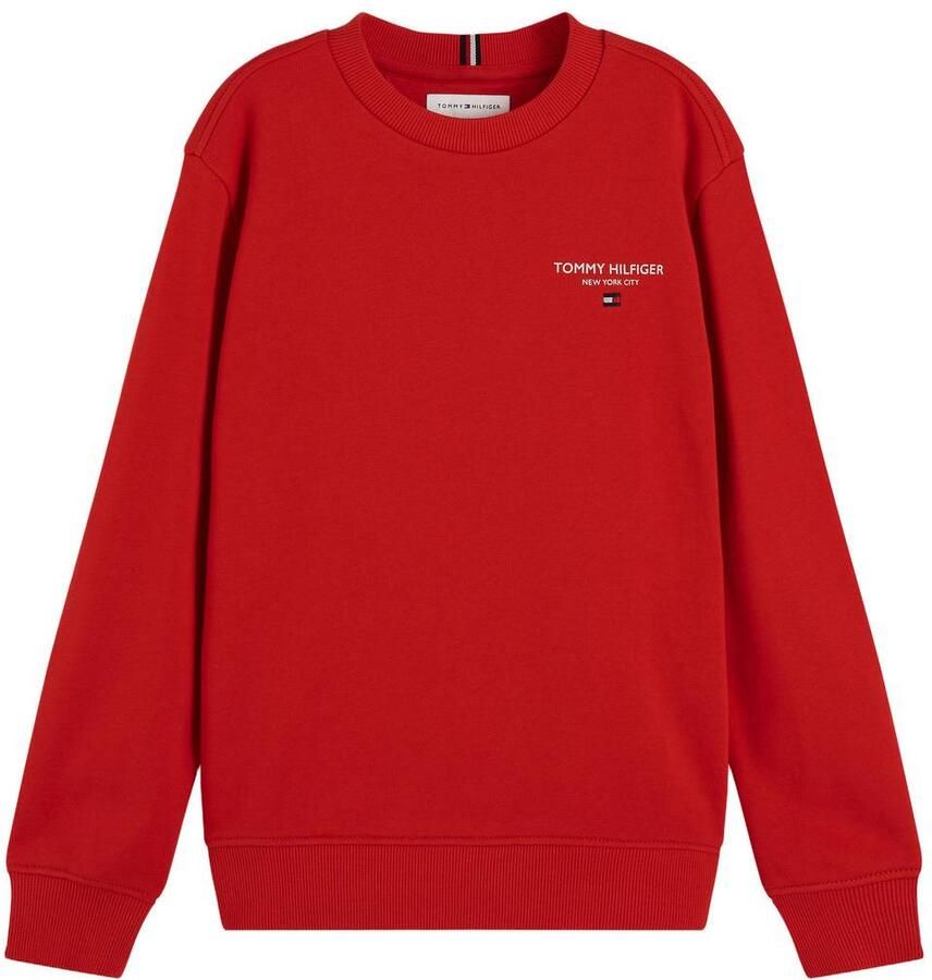 Tommy Hilfiger sweater met logo rood