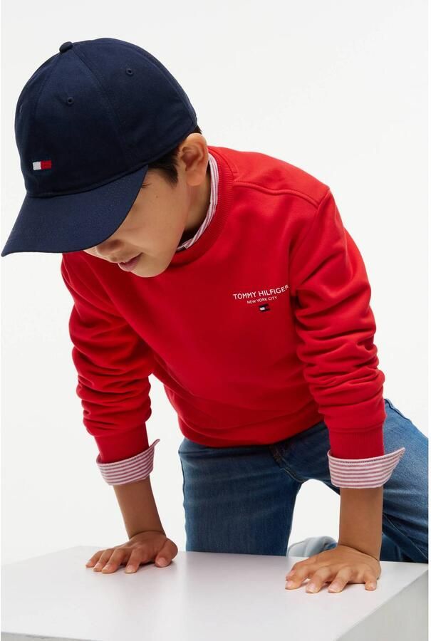 Tommy Hilfiger sweater met logo rood Logo - Foto 2