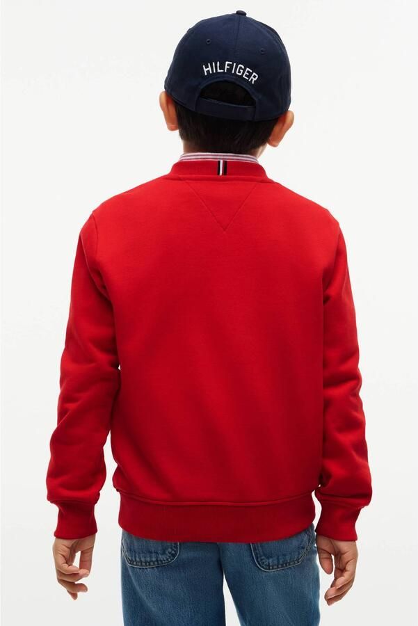 Tommy Hilfiger sweater met logo rood Logo - Foto 3