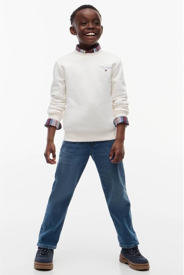 Tommy Hilfiger sweater met logo wit Logo - Foto 3