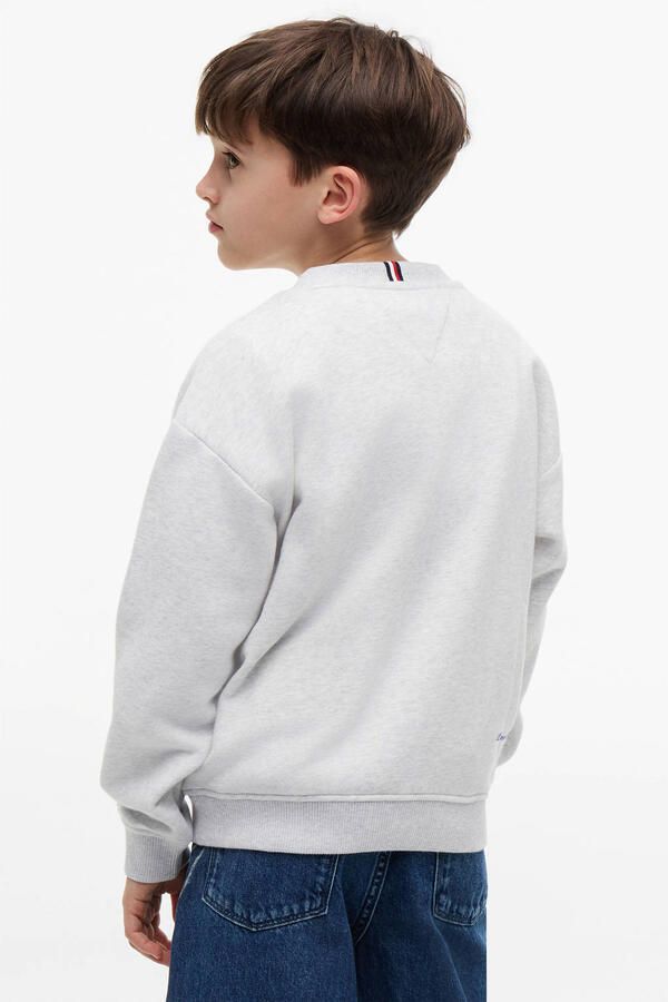 Tommy Hilfiger sweater met print lichtgrijs - Foto 2