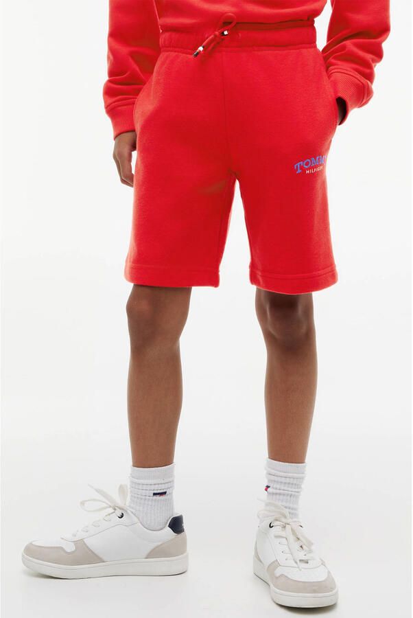 Tommy Hilfiger sweatshort rood - Foto 2